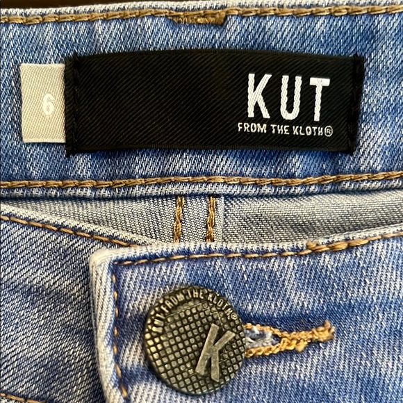 Kut from the Kloth high rise ankle Straight Leg Jeans - Picture 2 of 6